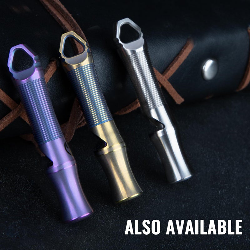 TACRAY Titanium Whistle â€“ Ultra-Loud 120+ dB, CNC Machined, Lightweight & Durable â€“ Perfect for Emergency Survival, Hiking, Camping, and Outdoor Safety â€“ Includes Stainless Steel Chain (Silver) - Image 5